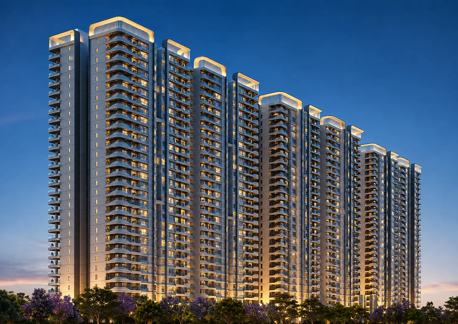 Nambiar District 25 residential towers exterior